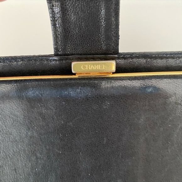 Chanel Black Caviar Leather Wallet on a Chain 100% Authentic - Picture 4 of 12